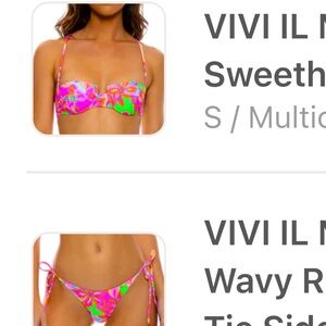 Luli Fama VIVÍ IL MOMENTO size S top/ bottom. Unworn. Brand new.